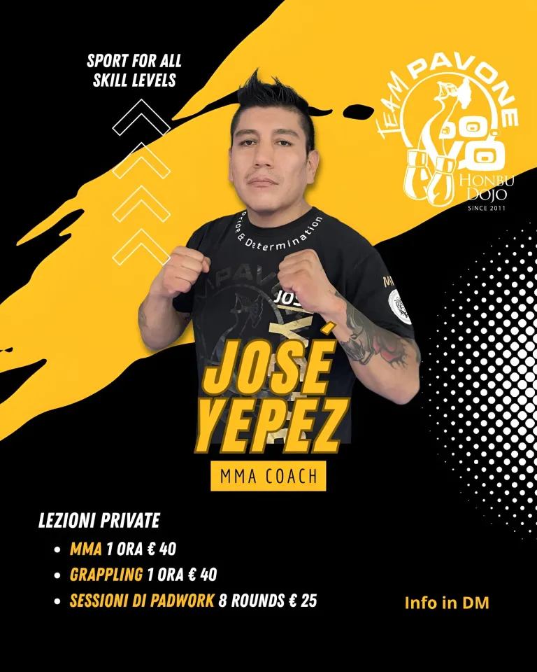 Locandina delle lezioni private con José Yepez