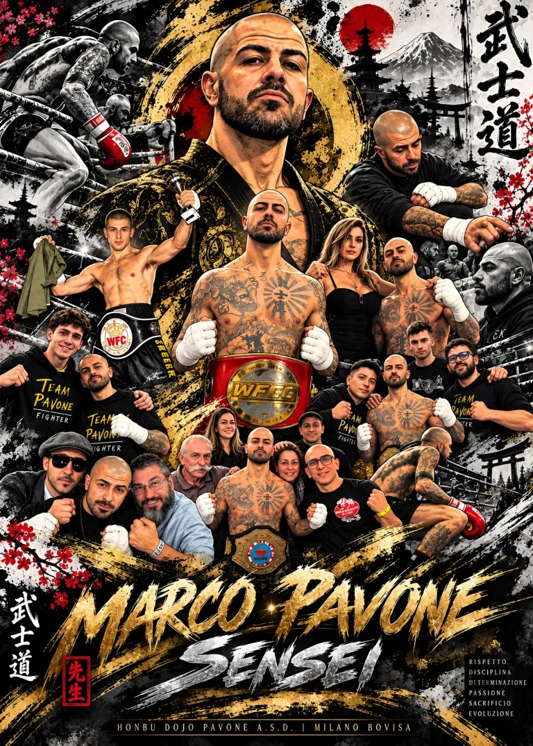 Marco "Sensei" Pavone con il suo team